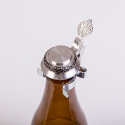 Verschluss für Bierflaschen aus Zinn (Flachdeckel)